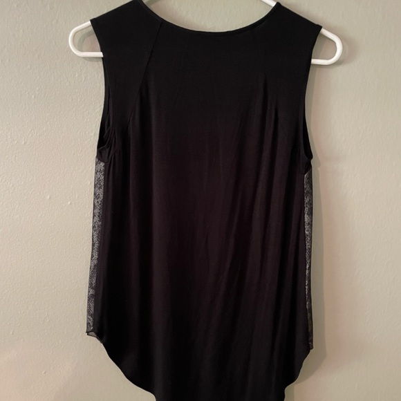 RACHEL Rachel Roy Gold Necklace Snakeskin Tank Top Size XS - Picture 2 of 11